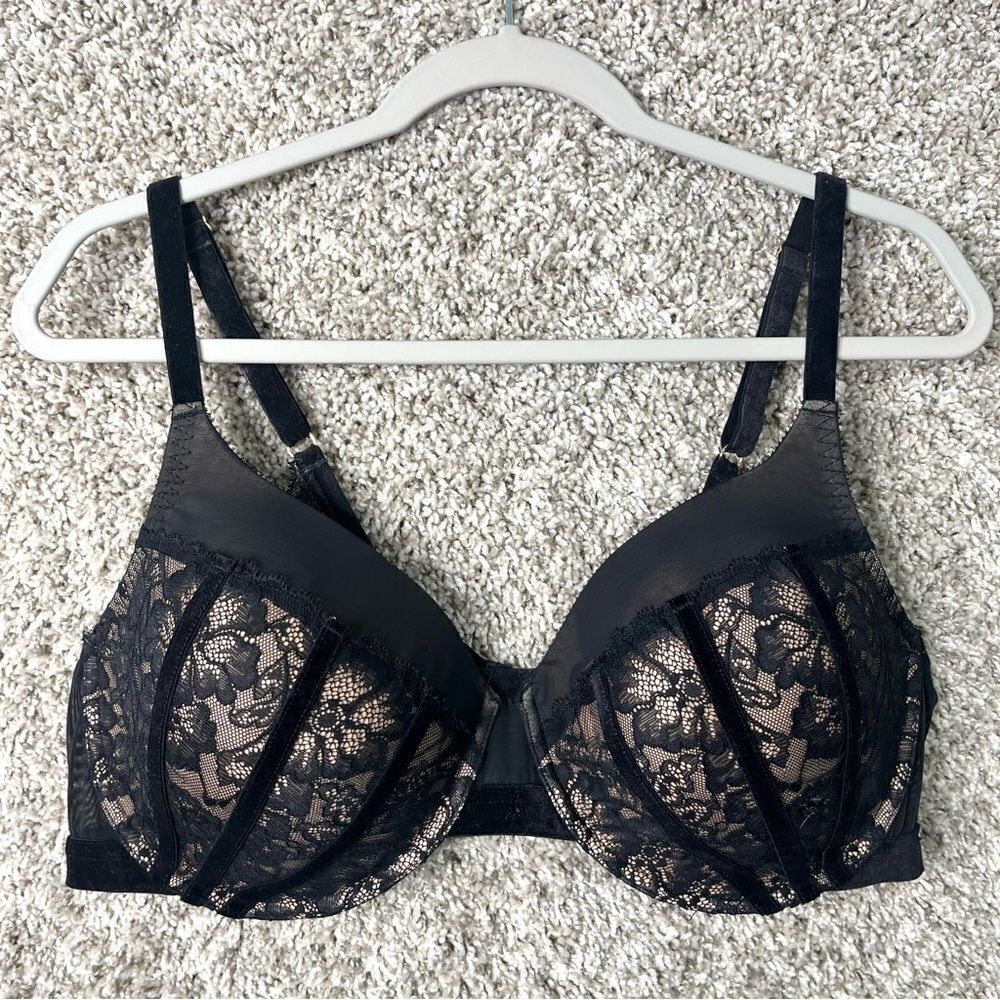 Adore Me Bra Women’s 40DD Black Floral Lace
